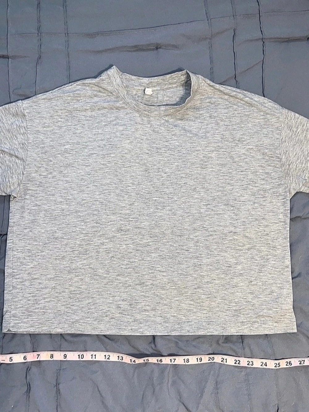 Wishlist Heather Gray Slub Tee Gray Short Sleeve Tee Medium